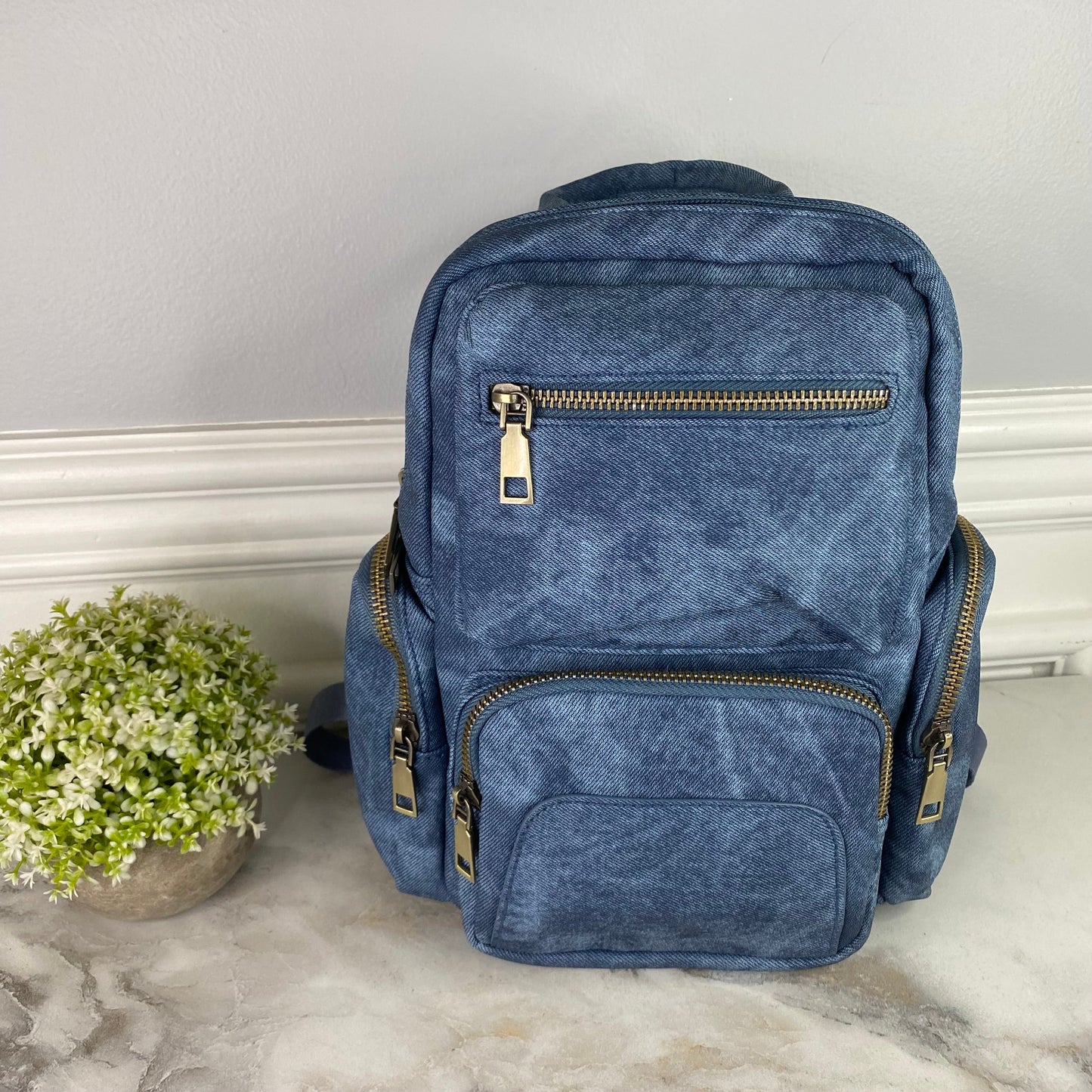 Sydney Denim 2-in-1 Sling + Backpack - Blue MNC