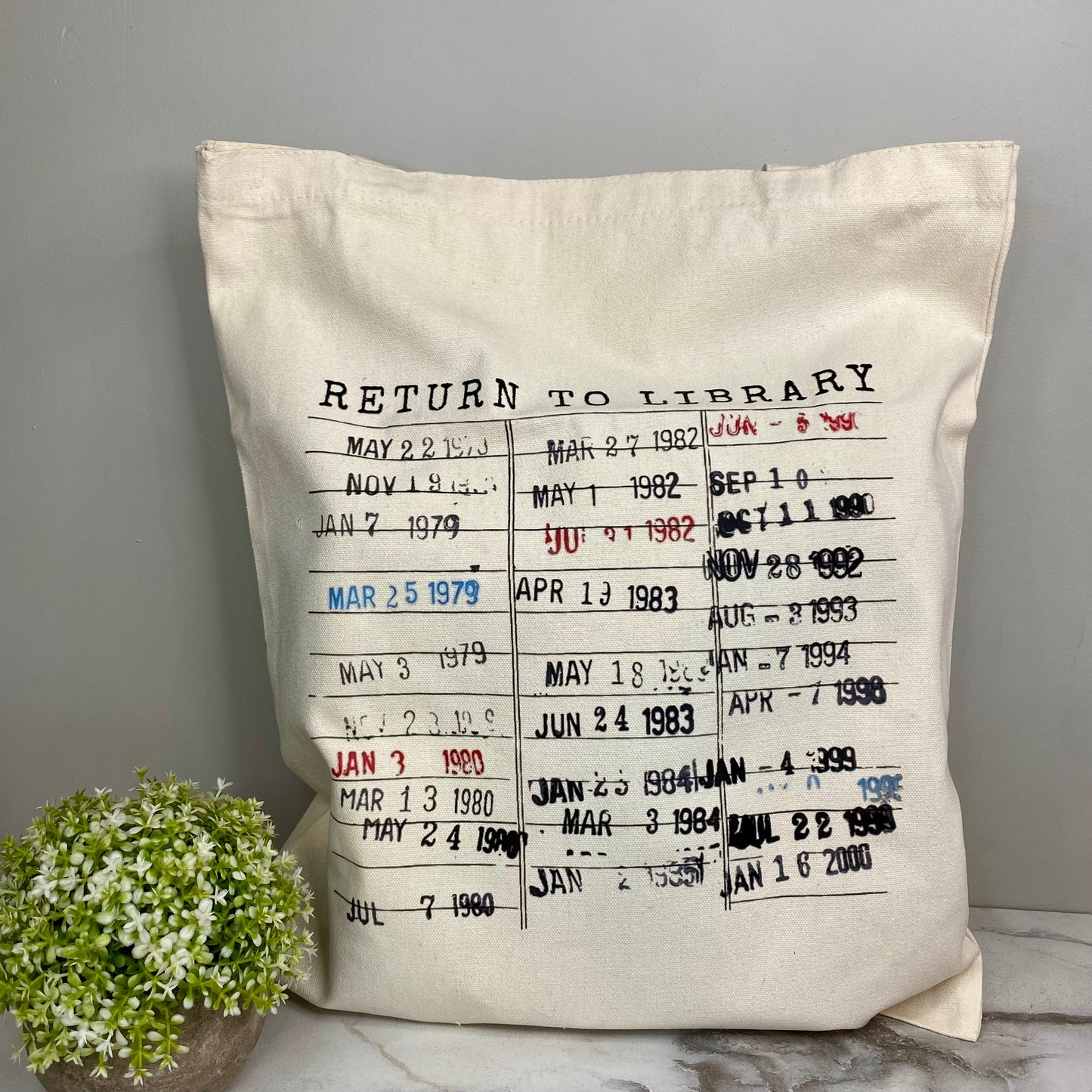 Tote Bag - Library Stamped Card
