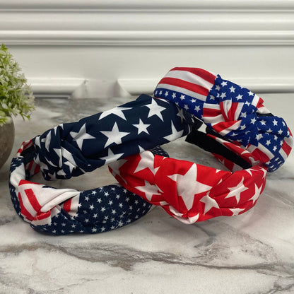 Headband - Americana - Fourth of July - Flag & Stars Assortment