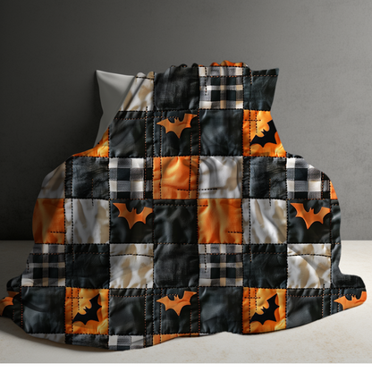 Blanket - Halloween - Quilted Bats - PREORDER 7/29-8/1