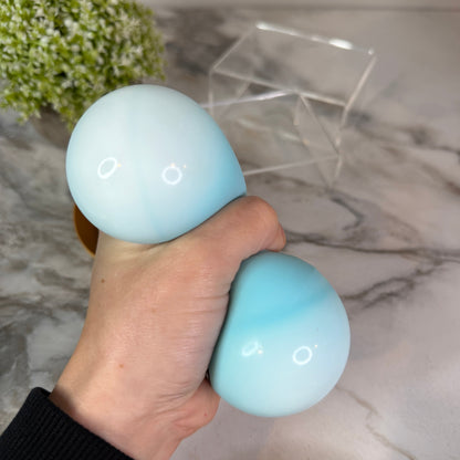 Squishy Toy - Viral Dumpling, Blue Face
