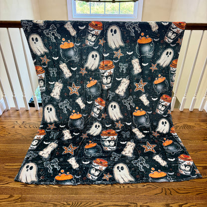 Blanket Halloween #23 - Orange Ghost Coffee - PREORDER ends 7/25