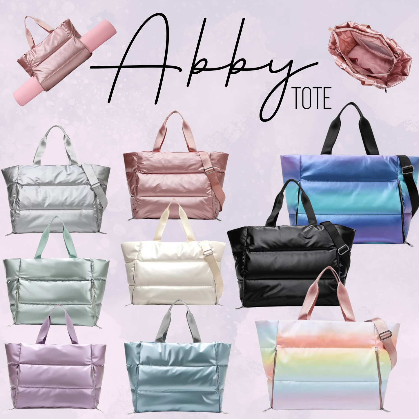 Abby - Puffer Tote - PREORDER 7/16-7/19