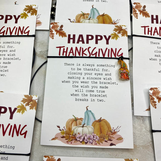 Bracelet - Make a Wish - Thanksgiving  Fall Mix