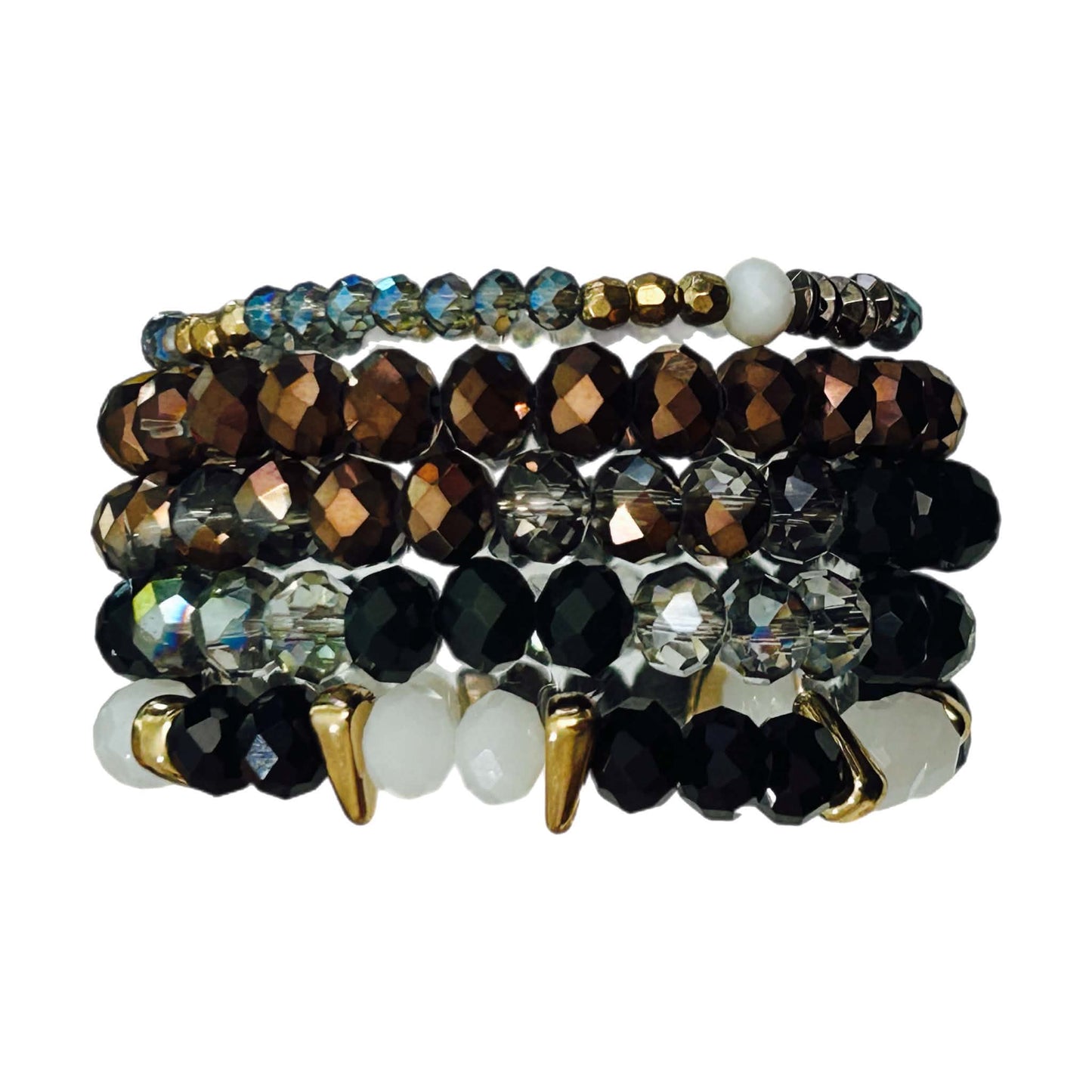 Boho 114 Multi-layer Crystal Multicolor Glass Beaded Bracelet MN