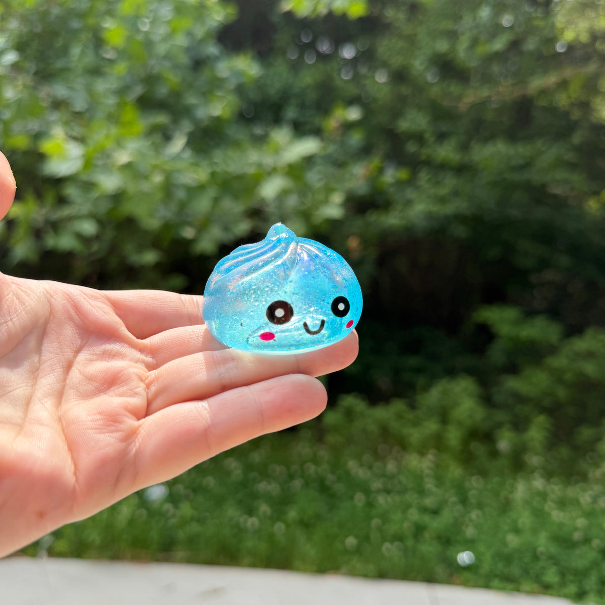 Squishy Toy - Mini Dumpling, Slow Gel Glitter