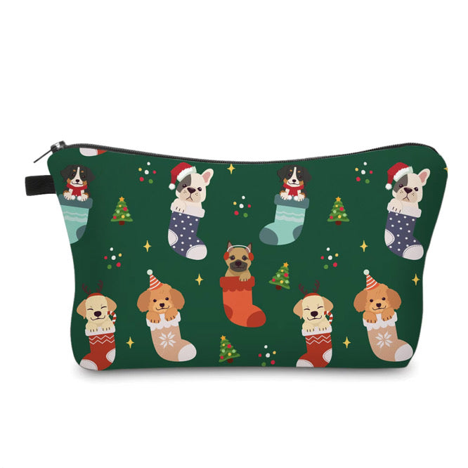 Pouch - Christmas Dog Stocking Green MN