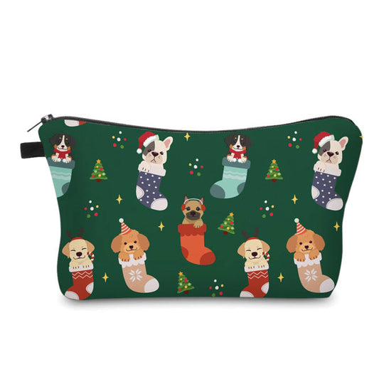 Pouch - Christmas Dog Stocking Green - PREORDER ENDS 10/20