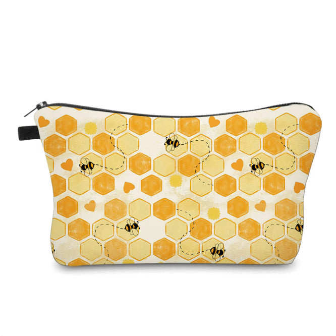 Pouch - Honeycomb Bee Hearts