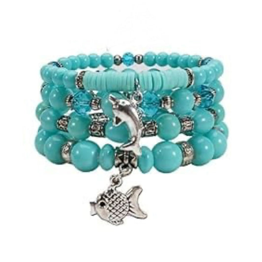 Boho 151 Multi-layer Mix Sea Beaded Bracelet MN