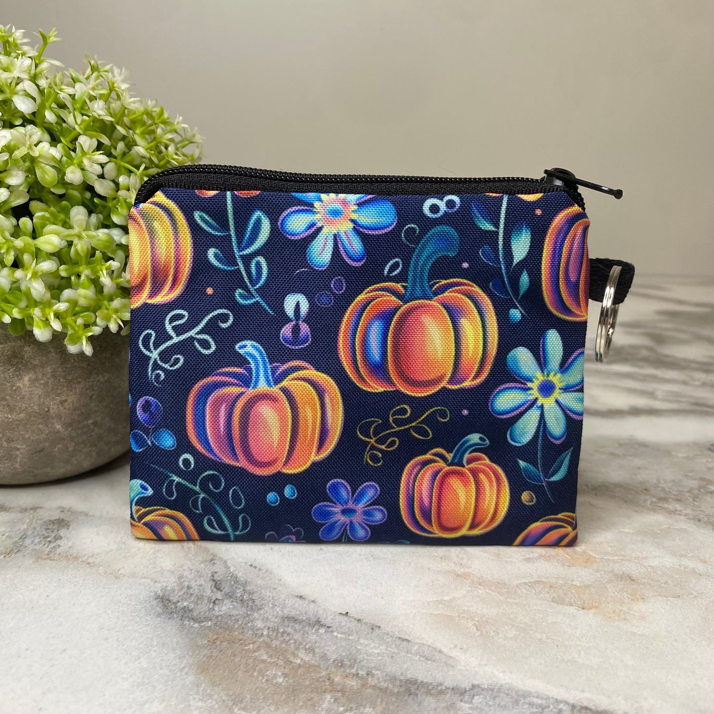 Mini Pouch - Glowing Pumpkins