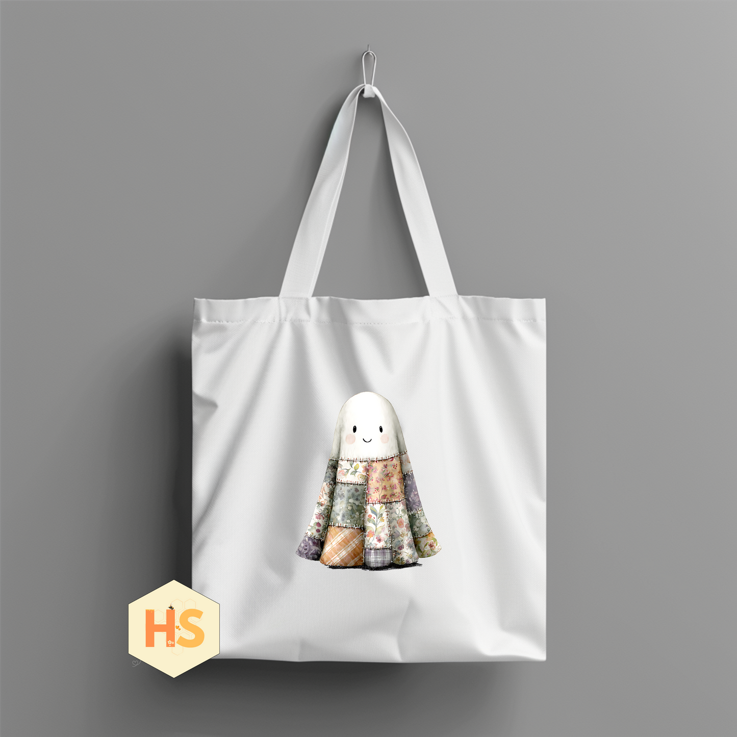 Tote Bag - Quilted Ghost
