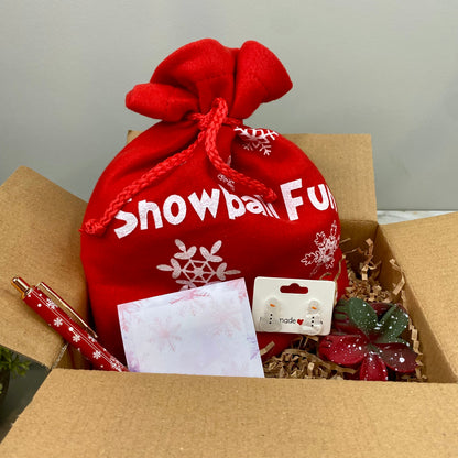 Christmas Gift Box with Crinkle Paper - Large MNC
