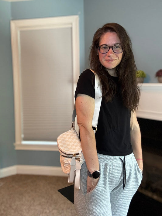 Roni - Nylon Crossbody - Beige