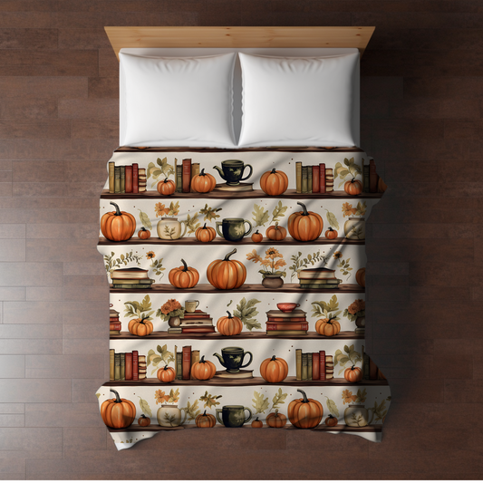 Blanket - Halloween - Pumpkin Bookshelf - PREORDER 7/29-8/1