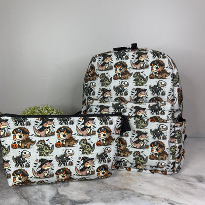 Mini Backpack - Halloween - Dino Trick or Treat - PREORDER