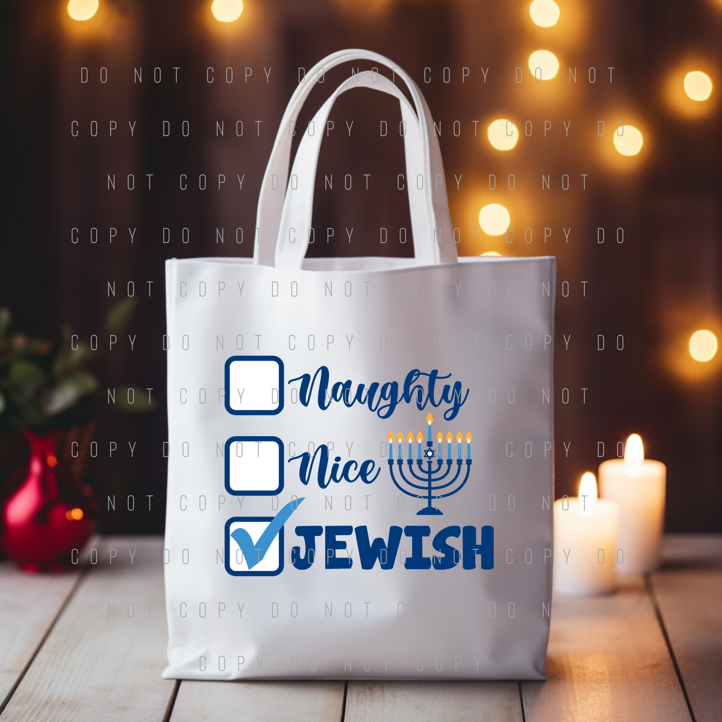 Tote Bag - Christmas & Hanukkah - PREORDER 10/5-10/8