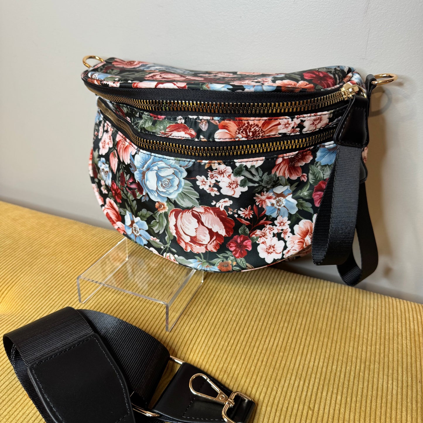 The Roni Nylon Crossbody - Floral - PREORDER