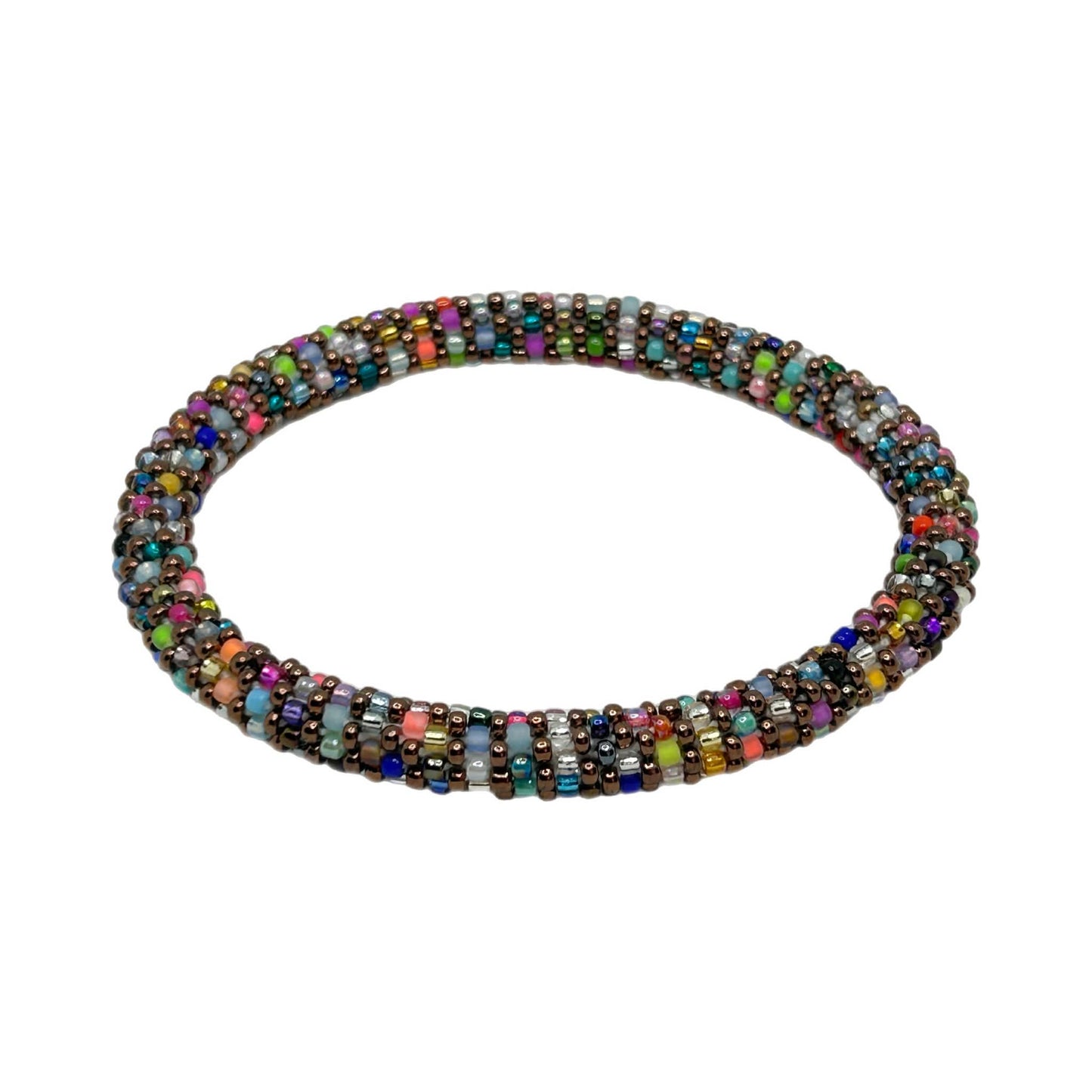 Glass Beads 21 Teacher Bracelet Extended 8" MN