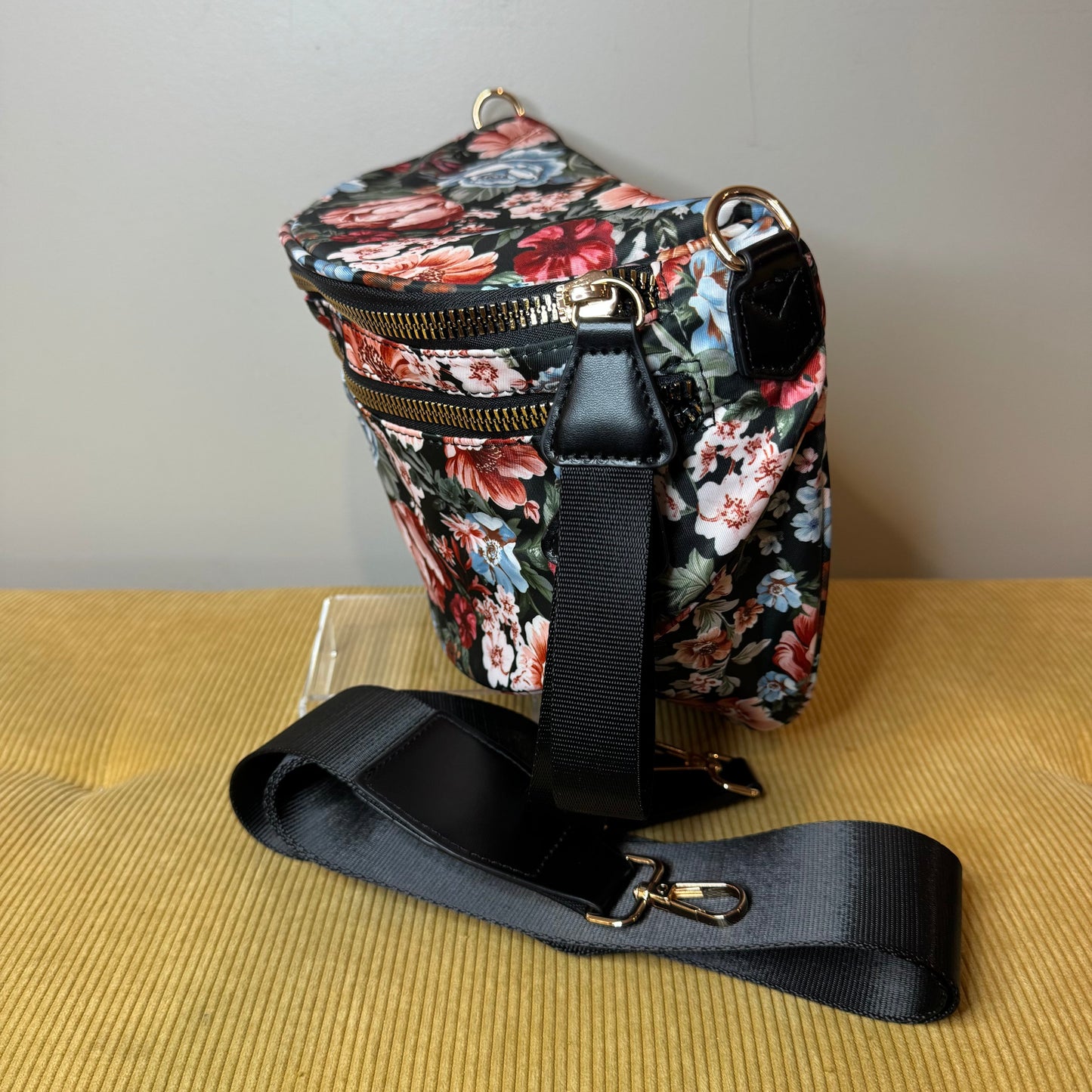 The Roni Nylon Crossbody - Floral - PREORDER