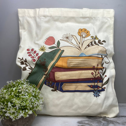 Tote Bag - Floral Books - #7