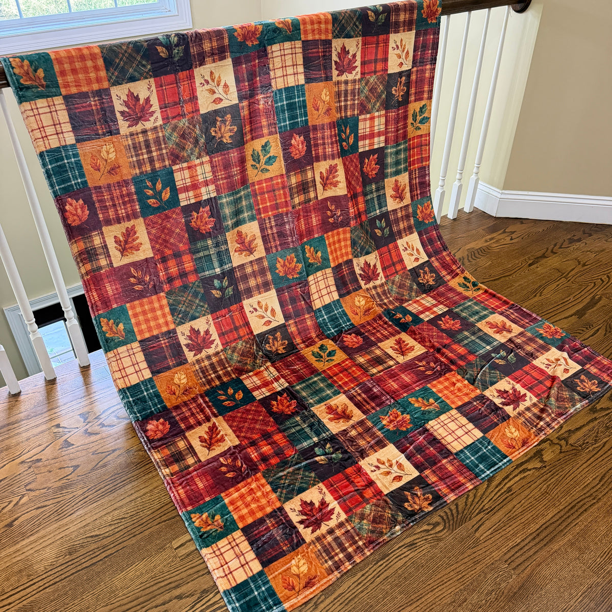 Blanket Halloween #1 - Quilted Leaves - PREORDER ends 7/25