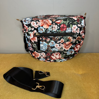 The Roni Nylon Crossbody - Floral - PREORDER