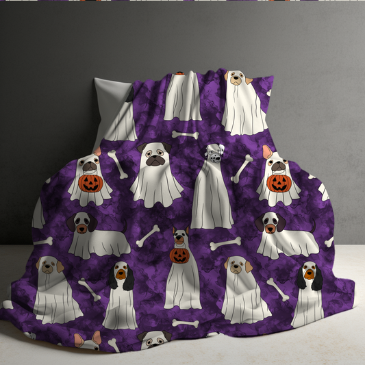 Blanket - Halloween - Ghost Dogs - PREORDER 7/29-8/1