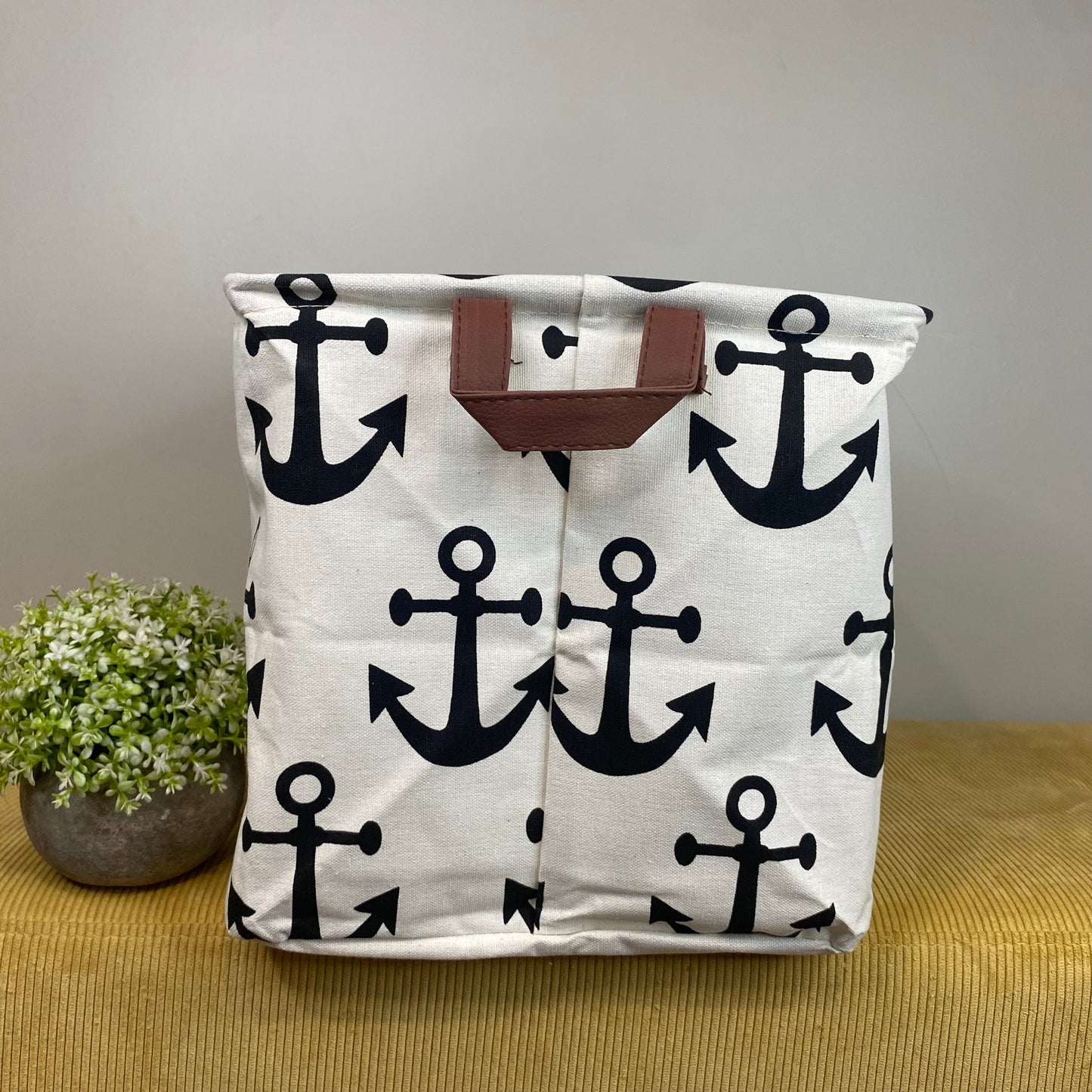 Pop Up Canvas Basket - Anchor