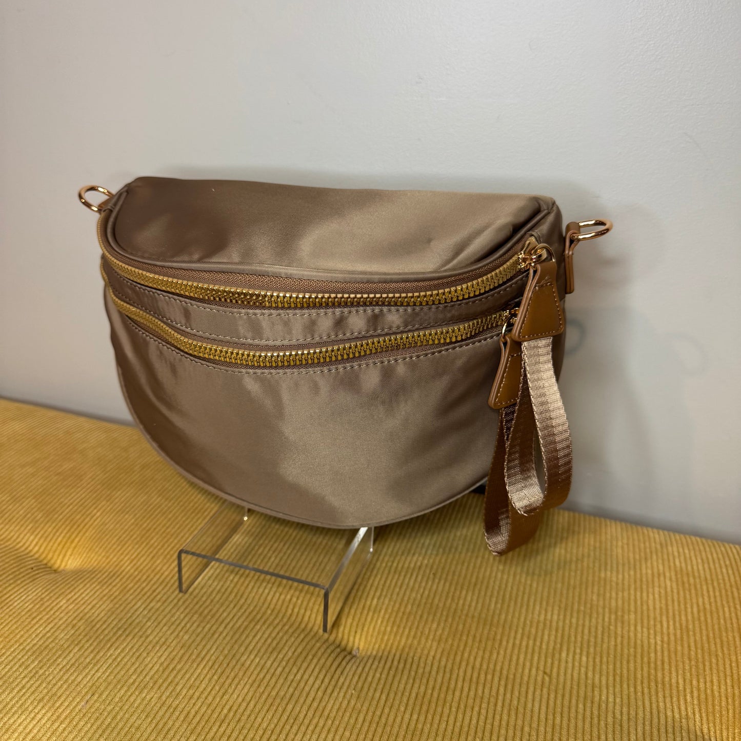 The Roni Nylon Crossbody - Solid Chocolate
