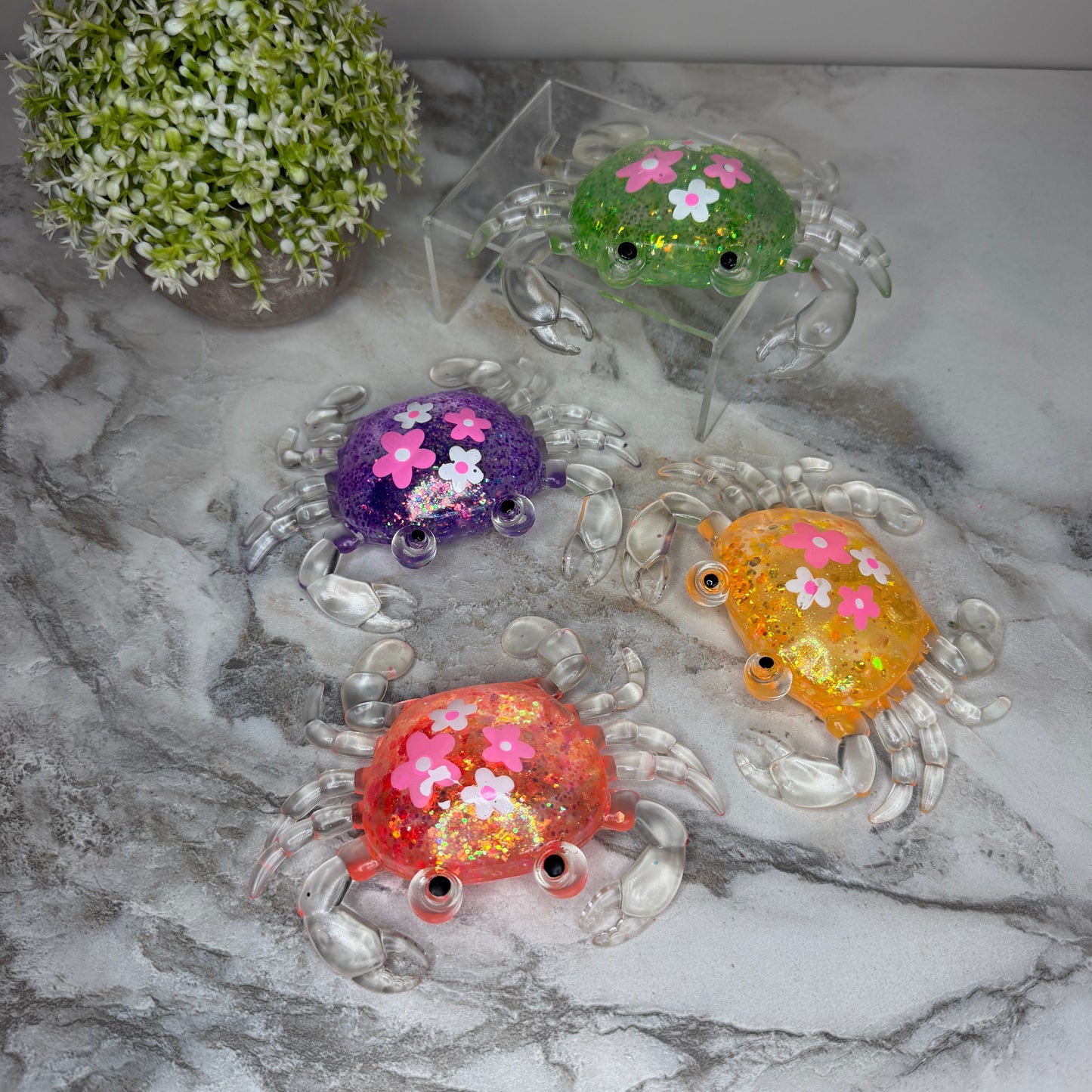Squishy Toy - Glitter Crab