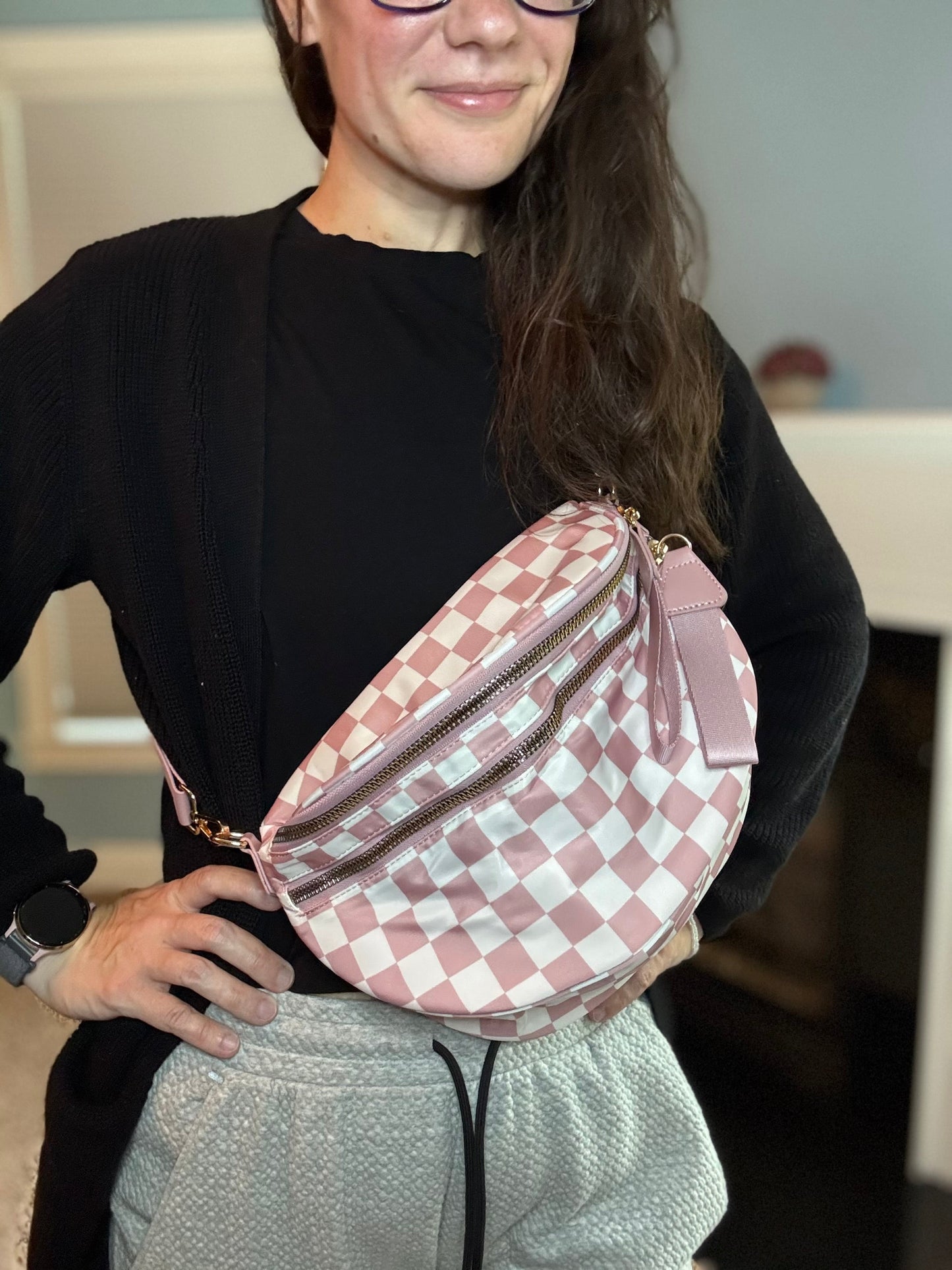 Roni - Nylon Crossbody - Light Pink
