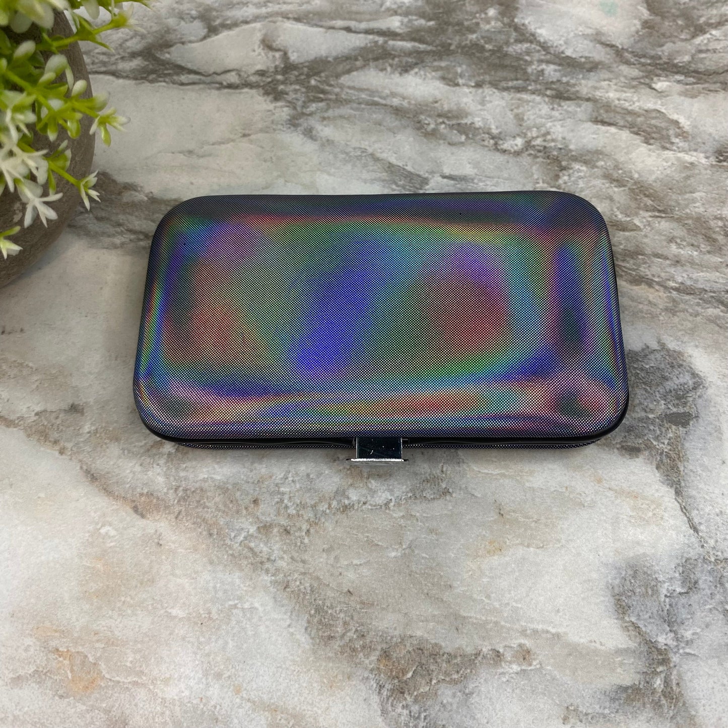 Manicure Nail Case & Set - Solid Holographic