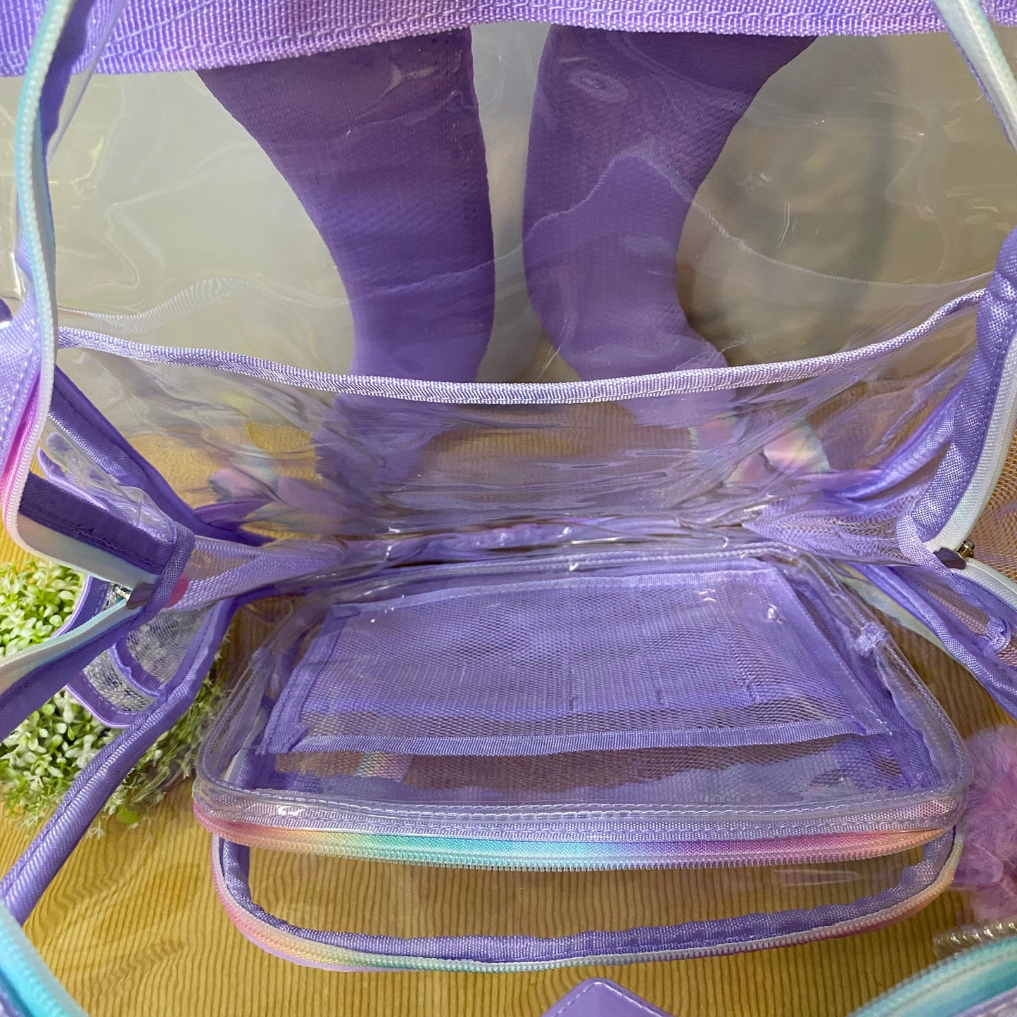 Clear Backpack - Purple