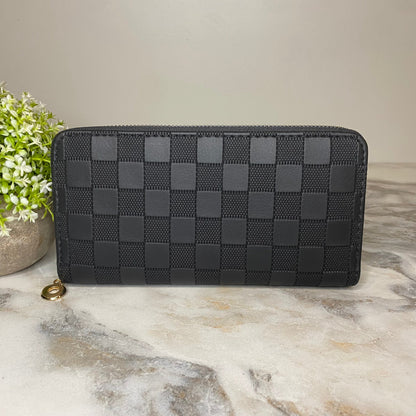 Wallet - Faux Leather - Checkered - PREORDER 7/16-7/19