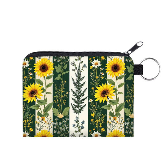 Mini Pouch - Sunflower Green Stripe