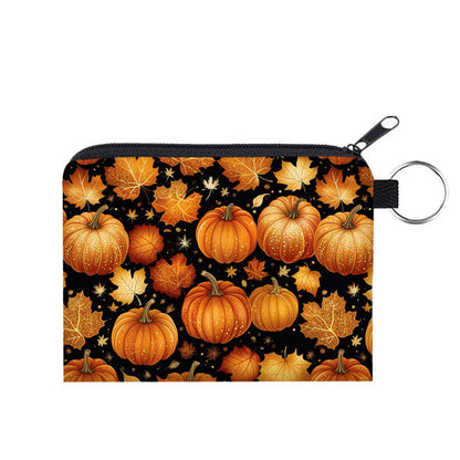 Mini Pouch - Pumpkins & Leaves