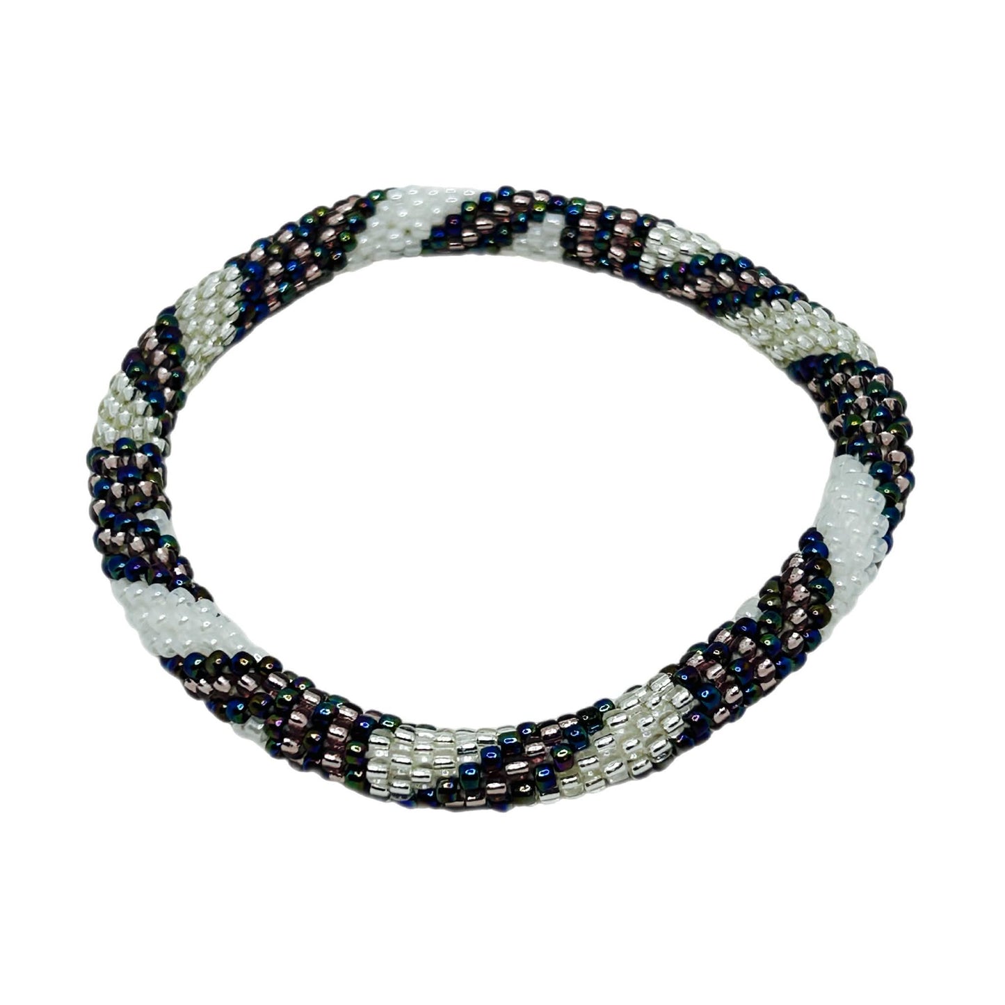 Glass Beads 36 Namaste Aura Bracelet - Extended 8" MN