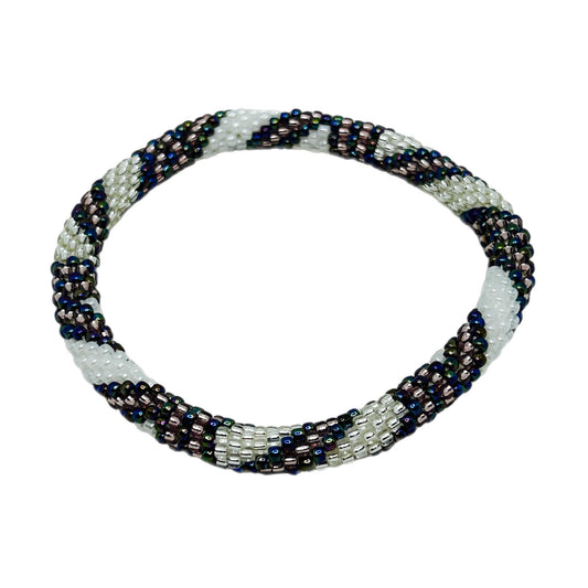 Glass Beads 36 Namaste Aura Bracelet - Extended 8" MN