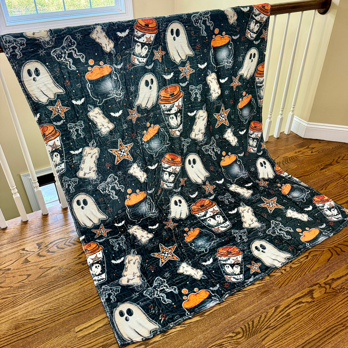 Blanket Halloween #23 - Orange Ghost Coffee - PREORDER ends 7/25