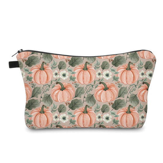 Pouch - Pumpkin Floral Leaves Fall