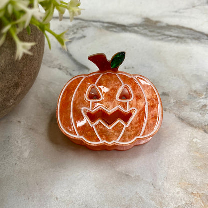 Hair Clip - Pumpkin