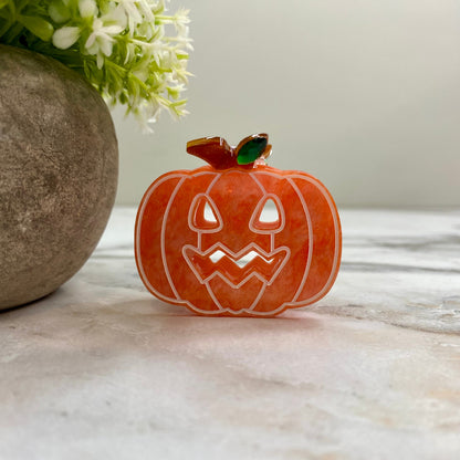 Hair Clip - Pumpkin