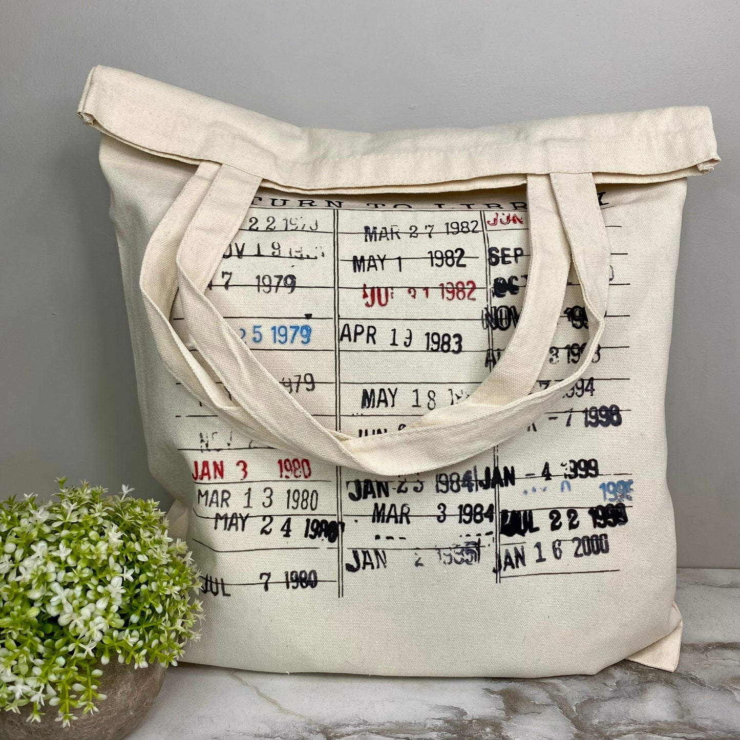 Tote Bag - Library Stamped Card