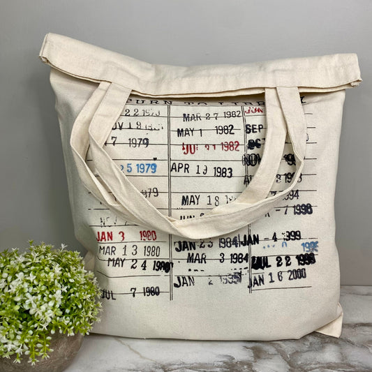 Tote Bag - Library Stamped Card