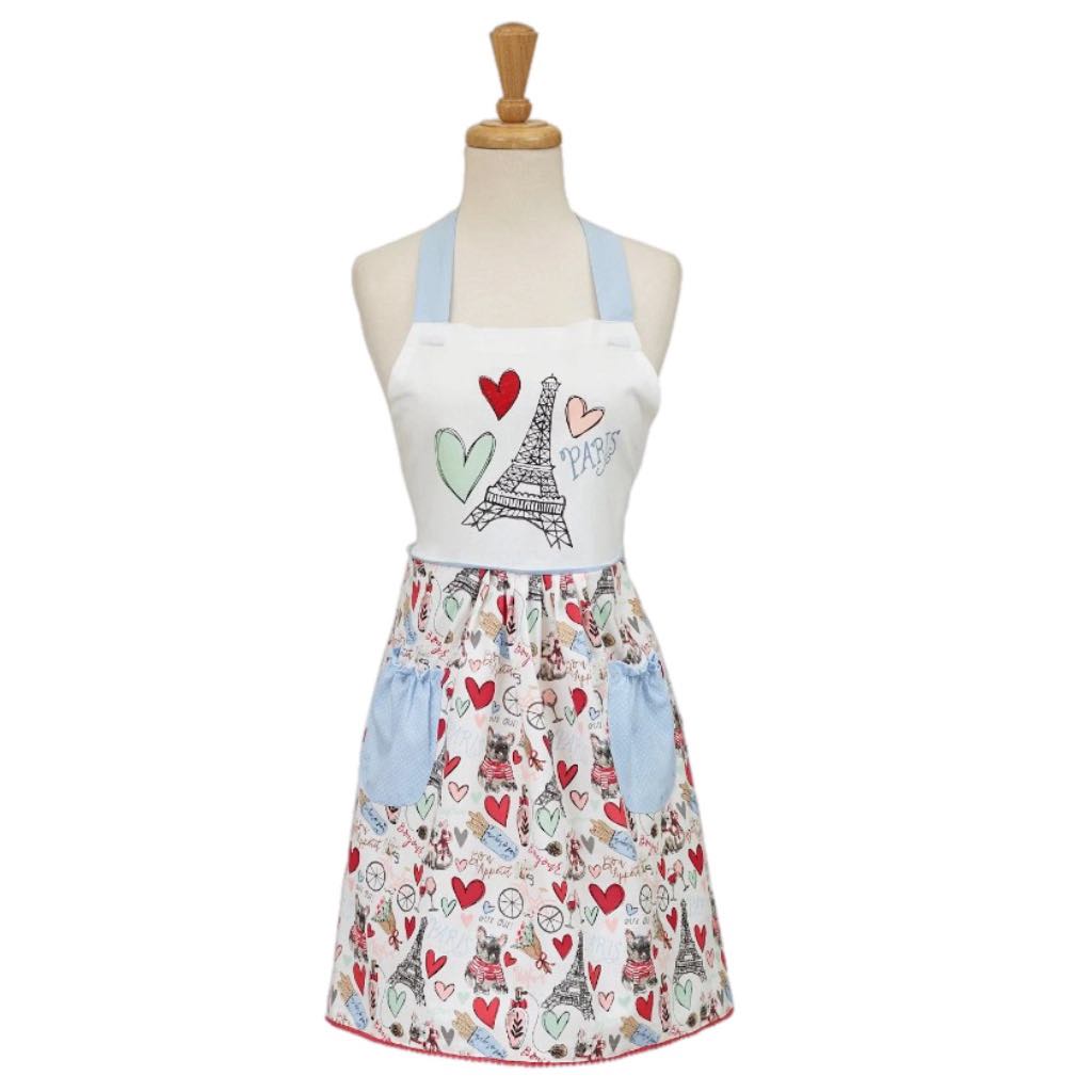 I Love Paris Printed Apron MNC