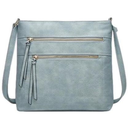 Ember Flat Crossbody Bag - Light Blue