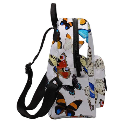 Mini Backpack - Butterfly on White MNC