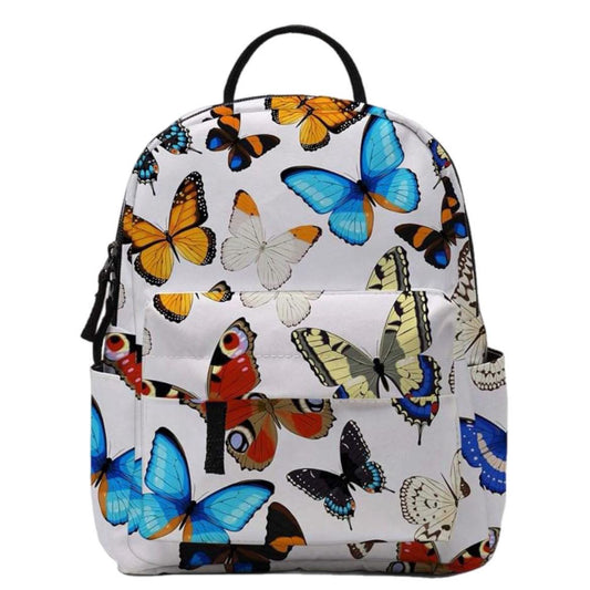 Mini Backpack - Butterfly on White MNC