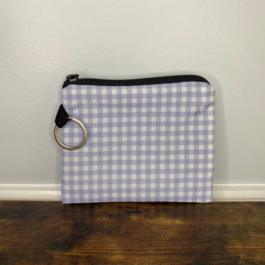 Mini Pouch - Purple Plaid